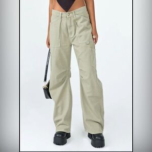 Lioness Miami vice cargo pants in light green xs